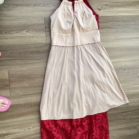 Red long dress - Picture 6 of 6